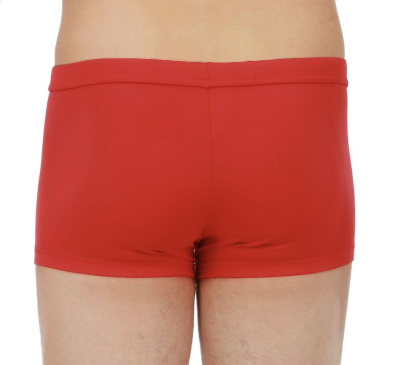 Hom zwemshort Splash rood achterkant