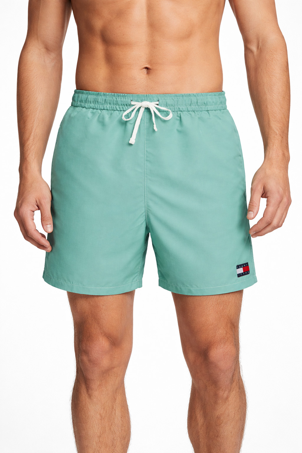 Tommy Jeans zwemshort met Heritage logo Bahama green