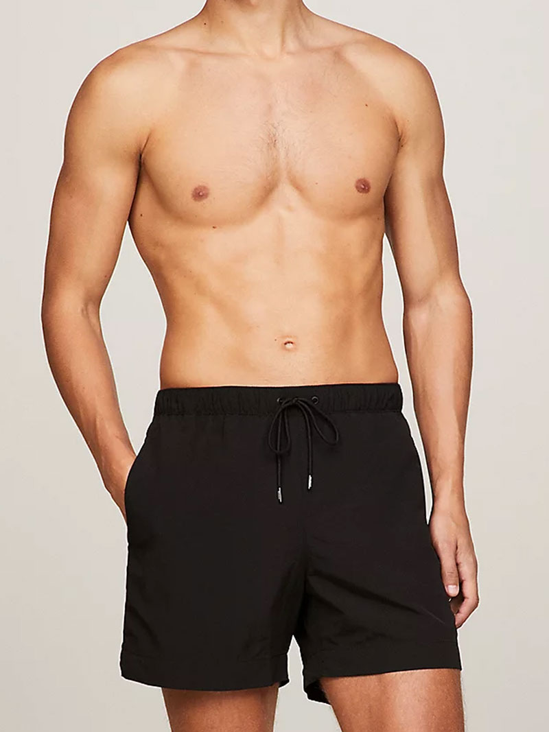 Tommy Hilfiger zwemshort mini flag zwart