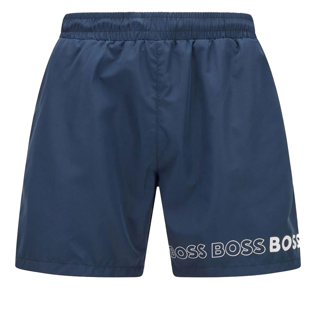 BOSS Zwemshort Dolphin blauw