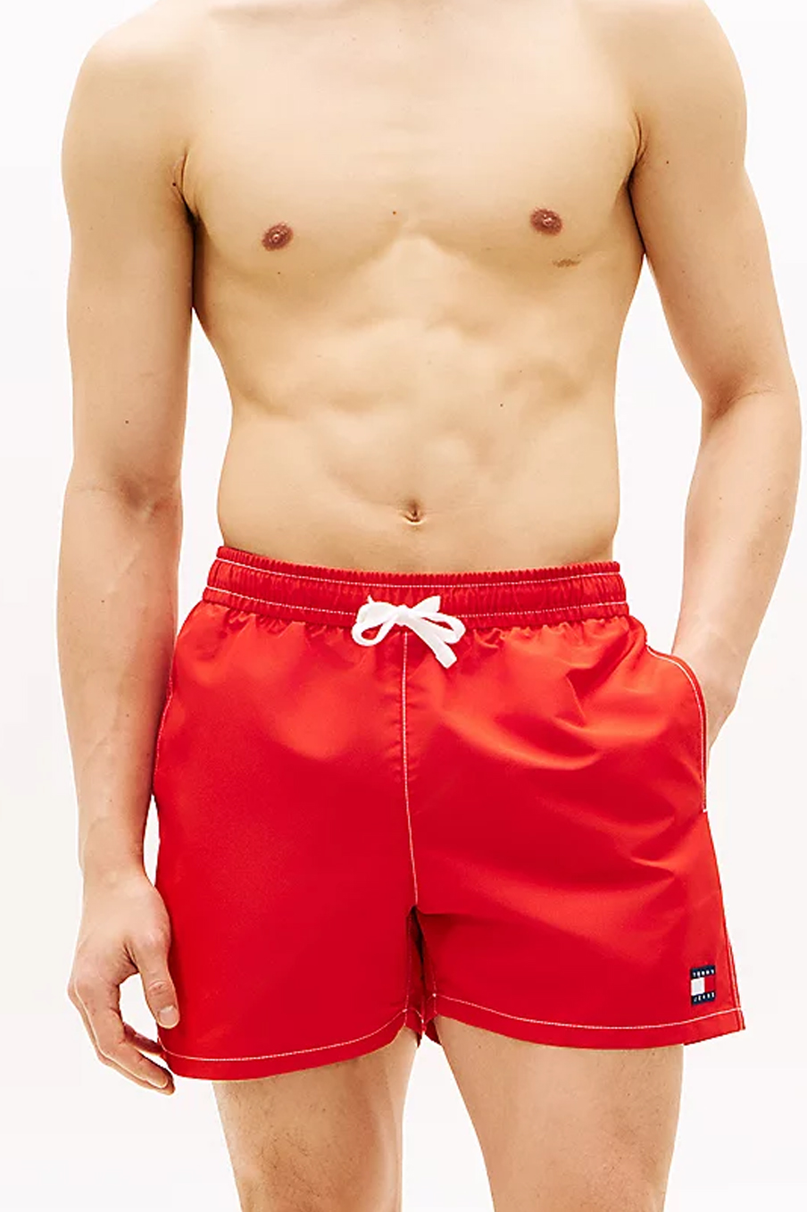 Tommy Hilfiger zwemshort medium drawstring rood 