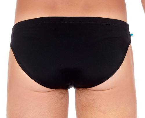 Hom zwarte zwemslip Mistral achterkant