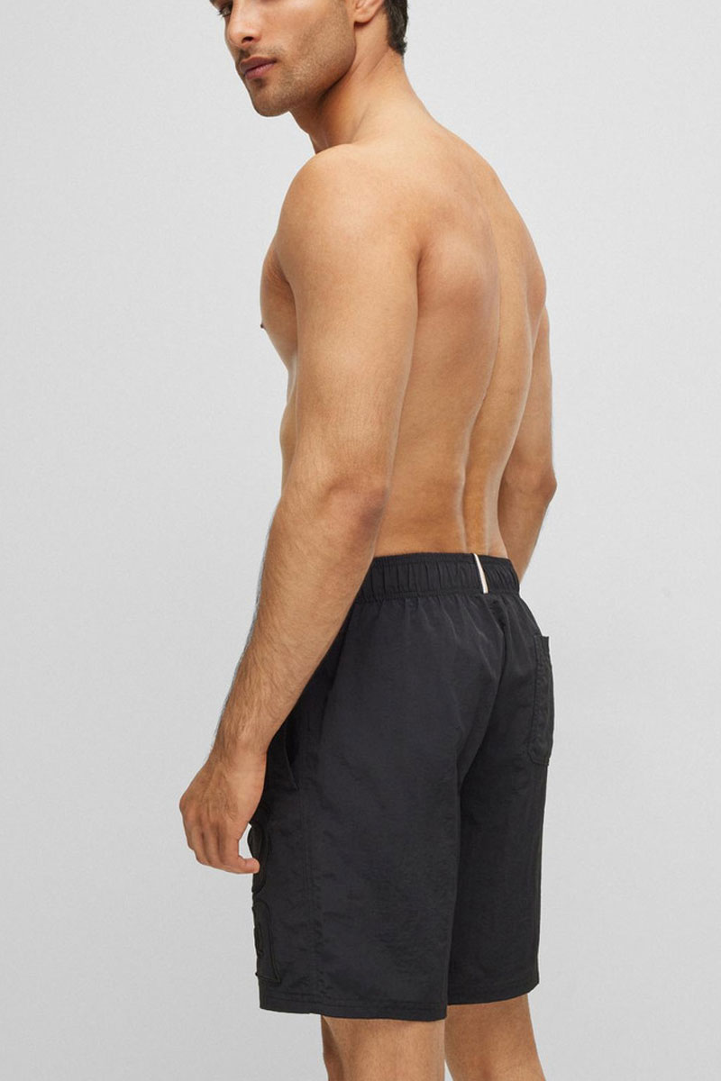 Hugo Boss Zwemboxer Whale zwart
