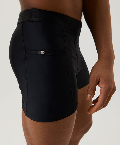 Bjorn Borg zwemshort strak model zwart zijkant