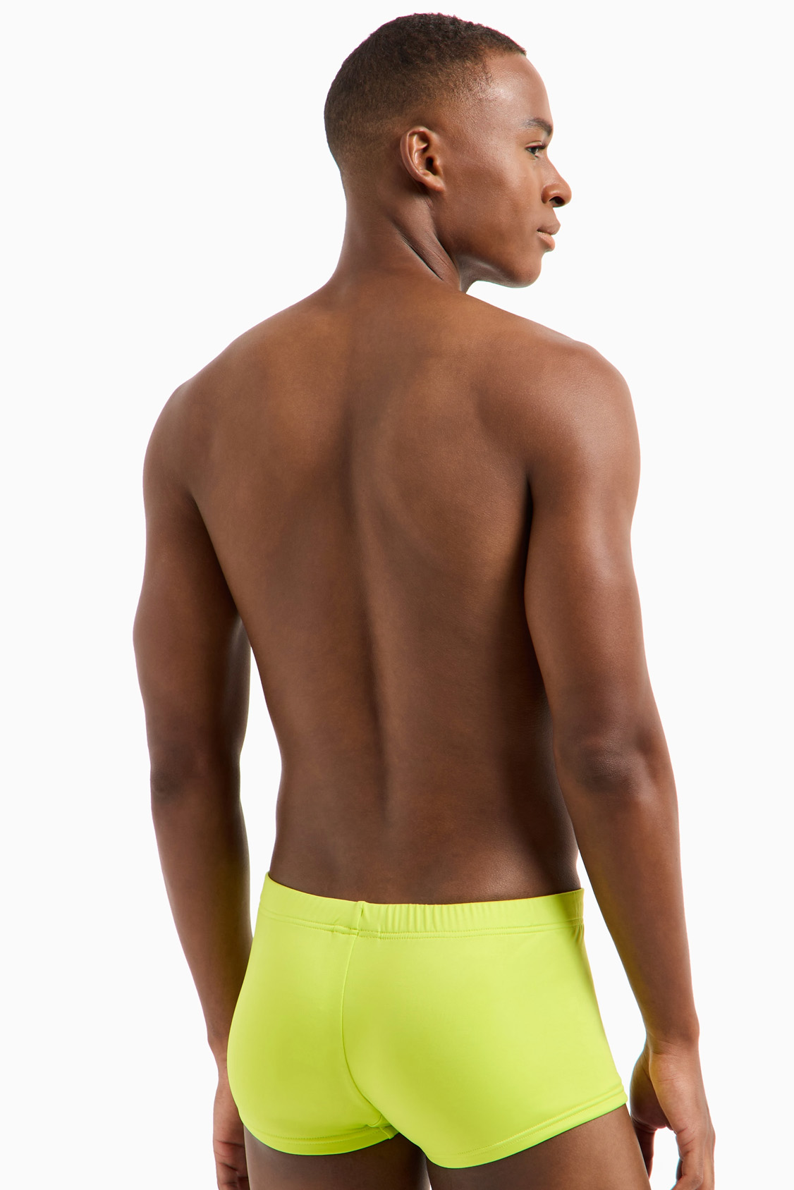 Armani Zwemboxer met klein logo lime groen